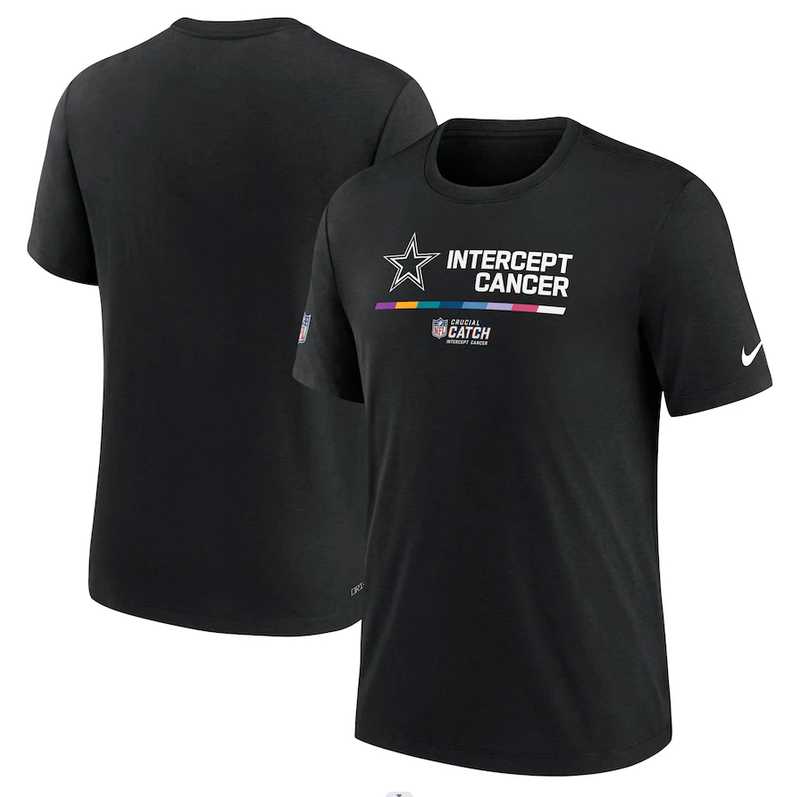 Dallas Cowboys Nike 2022 NFL Crucial Catch Performance Men's T-Shirt Black,We sell and wholesale Dallas Cowboys Nike 2022 NFL Crucial Catch Performance Men's T-Shirt Black on line form chian!